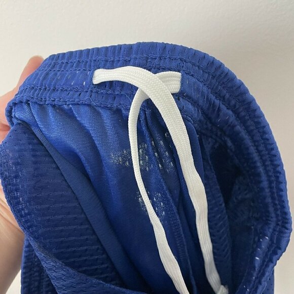 TSLA Tesla Blue Mesh Shorts Perfomance Training Hyper Dri Boys Size Medium - Picture 6 of 6